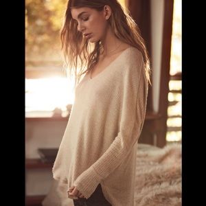 UO Out From Under Oversize Cozy Thermal V Neck